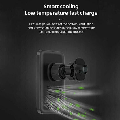 Magnetic Wireless Charger Car Mount Holder For 12 13 14 Pro Max