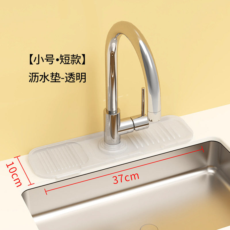 Cross-Border Button Silicone Faucet Drain Pad Kitchen Sink Storage Pad Washbasin Leak-Proof Anti-Slip Pad Wholesale