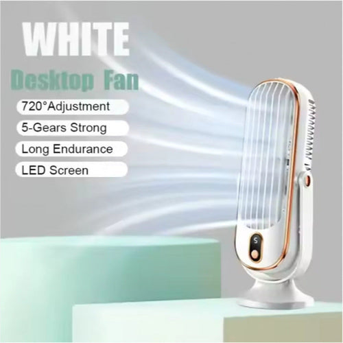 Cross-Border Amazon Desktop Portable Fan USB Rechargeable Car and Home