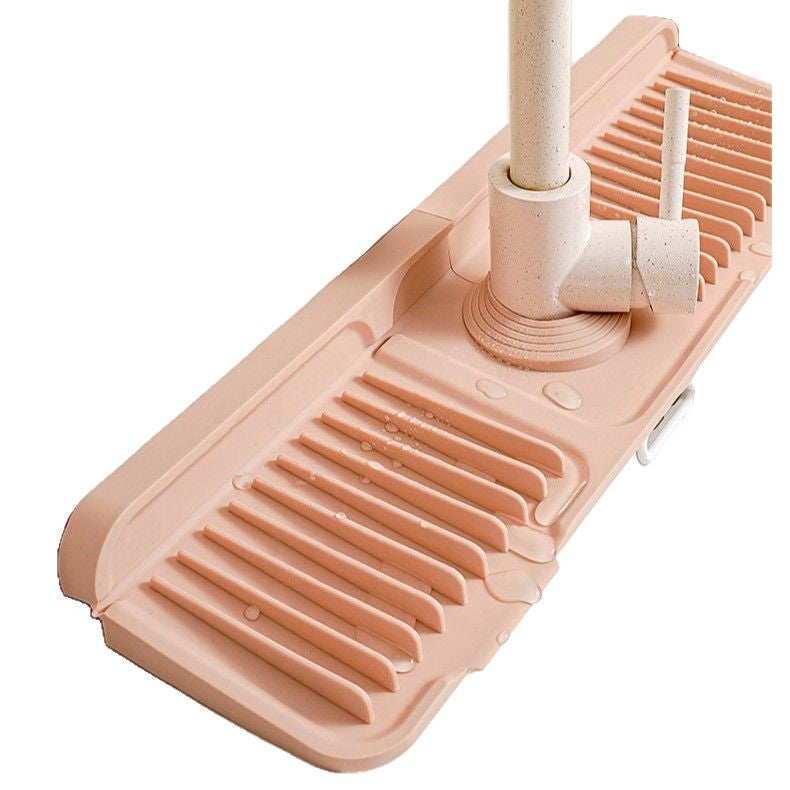 Cross-Border Button Silicone Faucet Drain Pad Kitchen Sink Storage Pad Washbasin Leak-Proof Anti-Slip Pad Wholesale