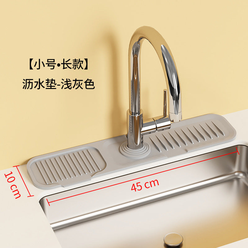 Cross-Border Button Silicone Faucet Drain Pad Kitchen Sink Storage Pad Washbasin Leak-Proof Anti-Slip Pad Wholesale